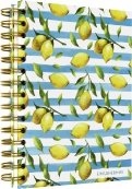 Ежедневник недатированный "Лимоны" (А5, 120 листов, евроспираль)