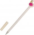 Ручка с фигуркой "Фламинго" (белая)