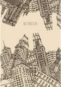 Книга для записей "Графика города" (120 листов, А4, клетка) (КЗЛ41203180)