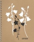 Тетрадь 48 листов, гребень, клетка, Белые цветы, ассорти (ТСП486853)