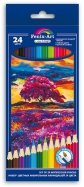 Карандаши цветные акварельные "Пейзаж" (24 штуки, 24 цвета, шестигранные) (40435)