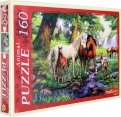 Puzzle-160 "Лошади на водопое" (П160-0633)