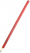Карандаш чернографитный, трехгранный, без ластика, красный (TZ 10275)