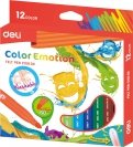 Фломастеры 12 цвета "Deli Color Emotion" (EC10800)
