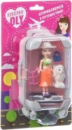 Набор игровой куколка «OLY» с домашним питомцем и аксессуары, розовый чемодан (ВВ4540)
