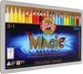 Карандаши цветные "Magic", 23+1 цветов, металлическая коробка (3408/23+1)