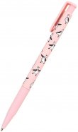 Ручка шариковая 0,7 мм, синяя "Bunny, розовый" (BSBP003-01-case)