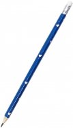 Карандаш чернографитный с ластиком "Синий" (BSW001-12-case)