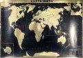 Интерьерная карта Мира (политическая) (GOLD)