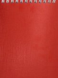 Блокнот 40 листов, А6, гребень "Бумвинил METAL Красный" (40Б6бвВ1гр)