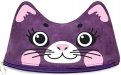 Пенал школьный 20х12.5х5.5 см Фиолетовый кот (49123)