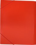 Папка-короб на резинке A4 пластиковая красная (BA25/05RED)