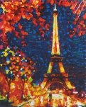 Рисование по номерам "Яркий Париж", 40х50 см. (C030)