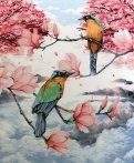 Рисование по номерам "Райские птицы", 40х50 см (Н109)