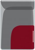 Папка-уголок для заметок 2 штуки черный + красный (46722)