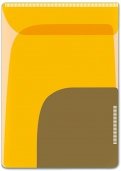Папка-уголок для заметок 2 штуки оранжевый + хаки (46726)