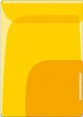 Папка-уголок для заметок 2 штуки желтый + оранжевый (46731)