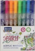 Набор маркеров-красок "SPARKLE" с блестками, 8 цветов (M-15077- 8)