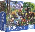 TOPpuzzle-500 "Лесные животные" (ХТП500-4129)