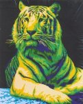 Рисование по номерам 40*50 Неоновый тигр (H139)
