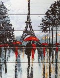 Арт по дереву Парижские зонтики (WS024)