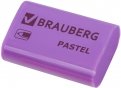 Ластик Brauberg "Pastel", 37х24х11 мм, ассорти пастельных цветов, экологичный ПВХ (229582)