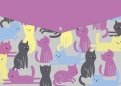 Папка для школьных тетрадей "Коты", пластиковая, А4 (56601)
