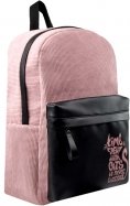 Рюкзак полиэстер 28х41х13 см, 1 отделение, розовый (53690)