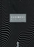 Бизнес-блокнот "Зебра" (А5, 96 листов, черный бук), "Strips"