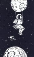 Блокнот "Приключения космонавта", А7, 40 листов, клетка (БЛ7-ПКС)