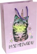 Пакет подарочный "Волшебный котенок", 14х20х6,5 см. (ПКП-6375)