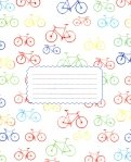 Тетрадь в обложке "№67. Велосипеды", А5, 48 листов, клетка (91294)