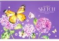 Альбом для рисования "Бабочки в цветах", А4, 24 листа (А24_36008)