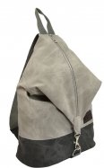 Рюкзак искусственная кожа 40x27,5x14,5 см, 1 отделение, серый (52064)