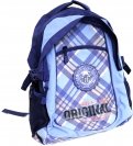 Рюкзак школьный "Шотландка", полиэстер, 43х30х19 см. (36369)