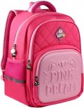 Рюкзак школьный полиэстер 31х38.5х13 см, 1 отделение, Розовый котик (53768)