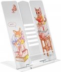 Подставка для книг и учебников "Кот и корги", 21х26х16,5 см. (54102)