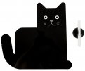 Доска магнитная с маркером Meow! черная (27490)
