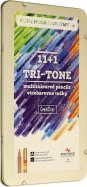 Карандаши 12цв TRI-TONE в мет.кор.,3442